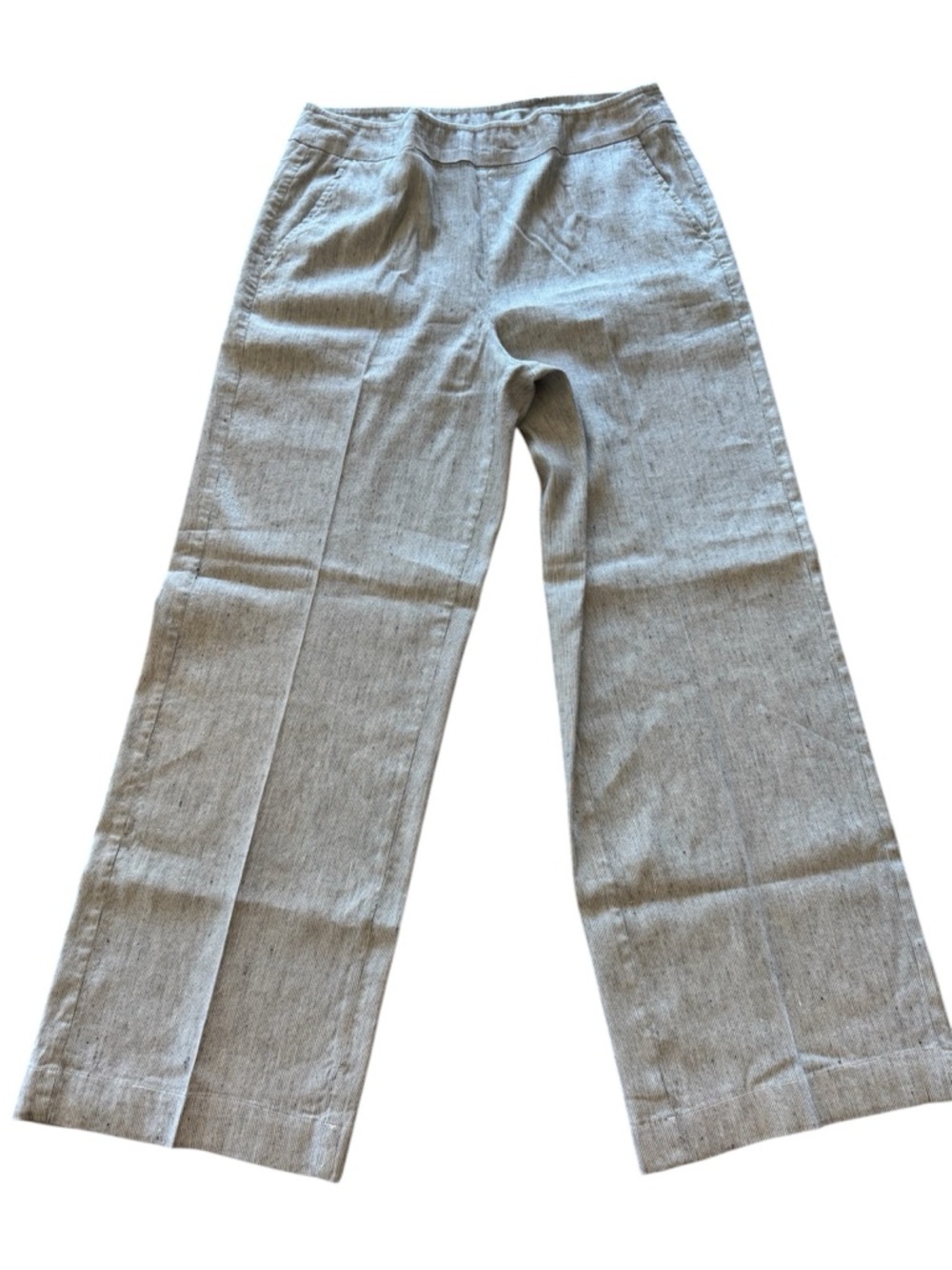 Chico's Gray Striped Pants